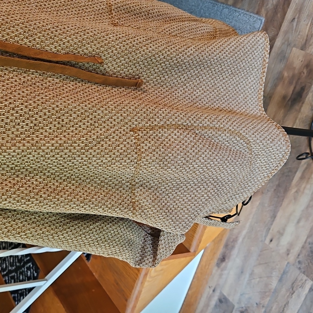 👚Doe & Rae Mustard and Cream Knit Sweater - Picture 4 of 8